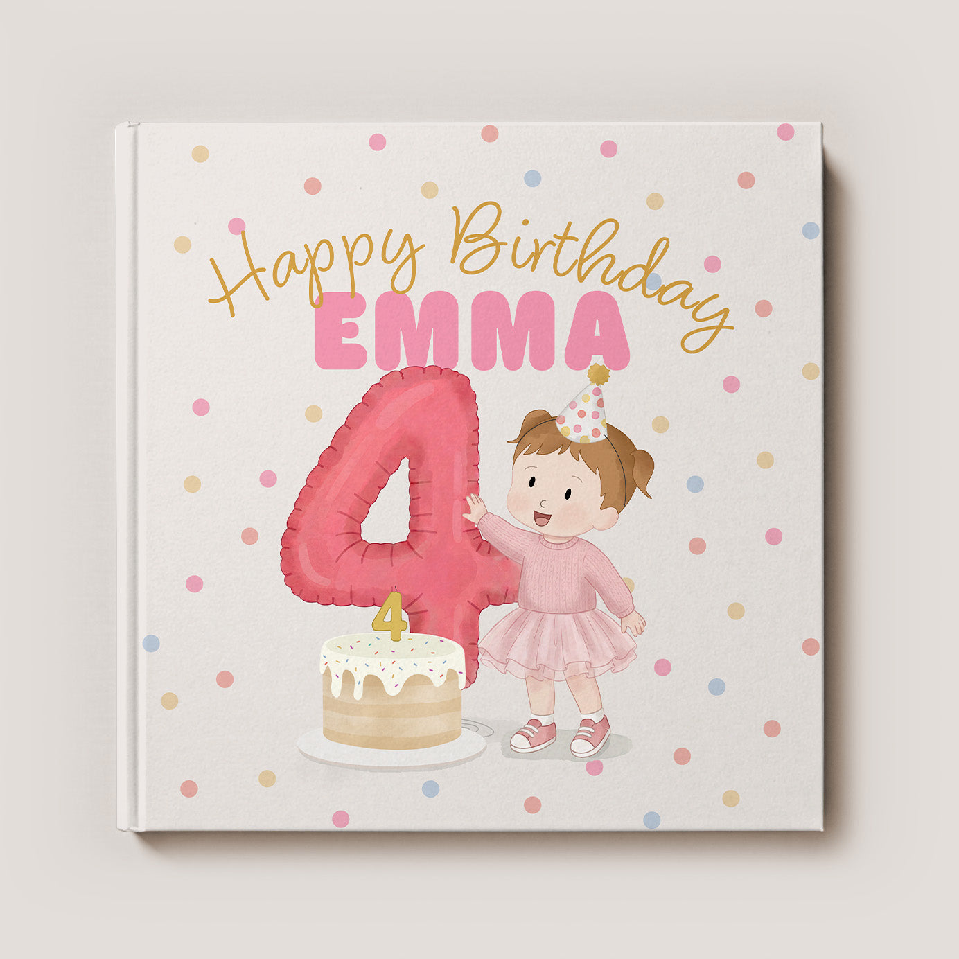 "Happy 4th Birthday!" Personalized Children's Book | Custom Storybook Gift for 4-Year-Olds
