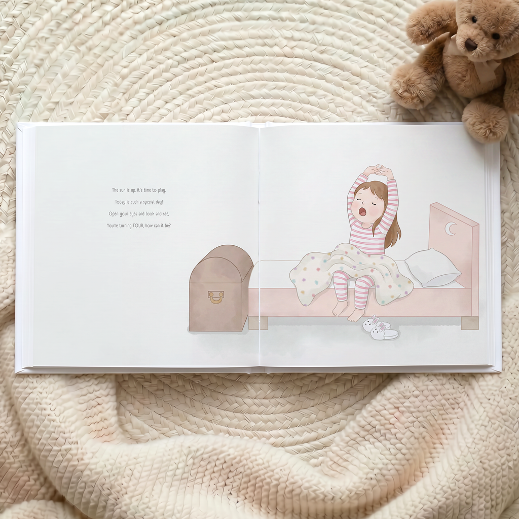 "Happy 4th Birthday!" Personalized Children's Book | Custom Storybook Gift for 4-Year-Olds