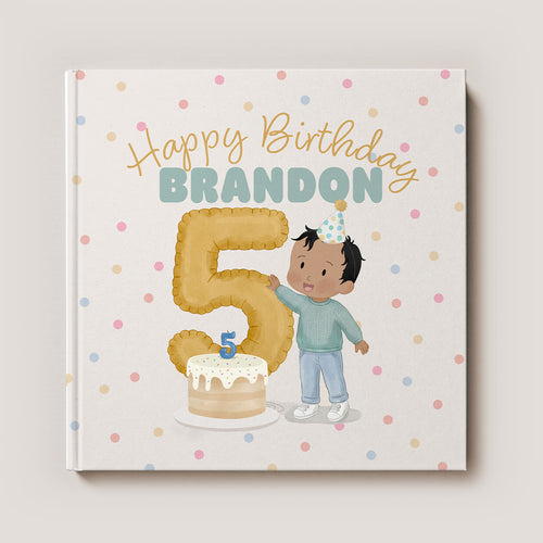 "Happy 5th Birthday!" Personalized Children's Book | Custom Storybook Gift for 5-Year-Olds