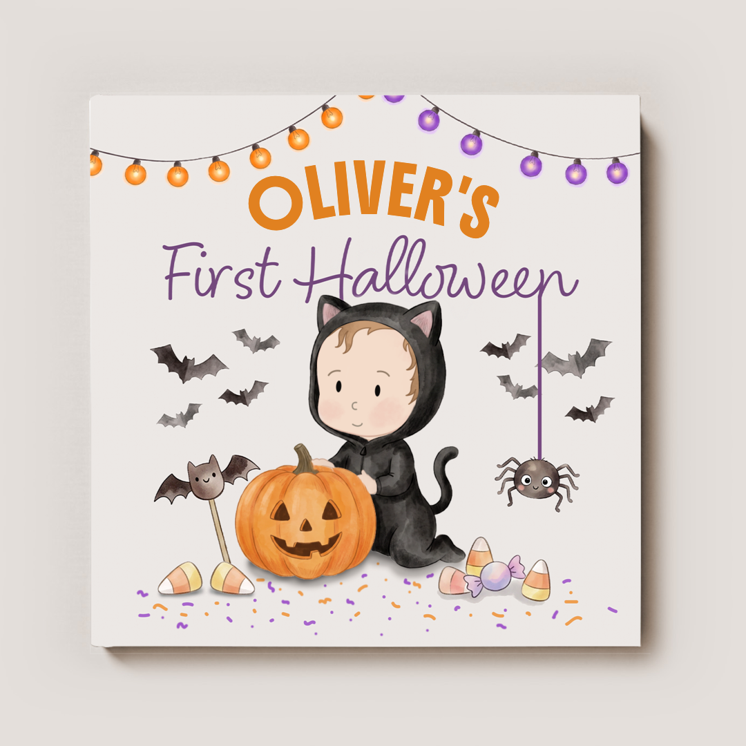 Personalized Baby's First Halloween Book | Custom Keepsake Storybook for Infants & Toddlers