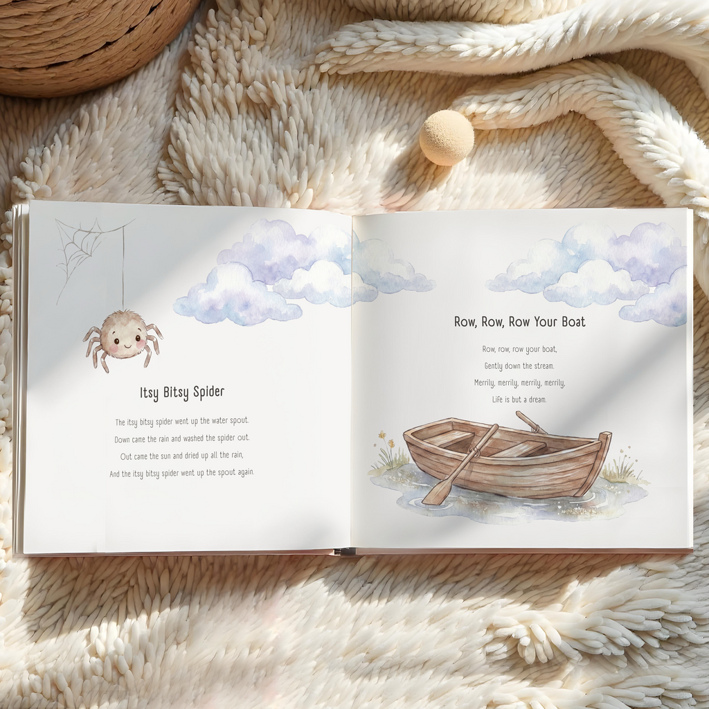 Personalized Nursery Rhymes Book | Custom Keepsake Baby Gift