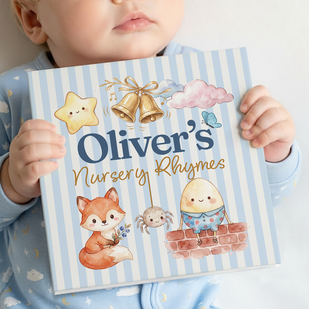 Personalized Nursery Rhymes Book | Custom Keepsake Baby Gift