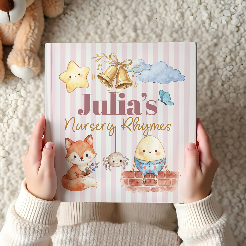 Personalized Nursery Rhymes Book | Custom Keepsake Baby Gift