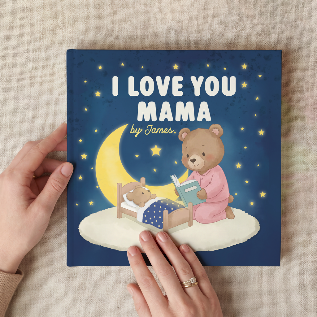 Personalized "I Love You Mommy" Bear Storybook