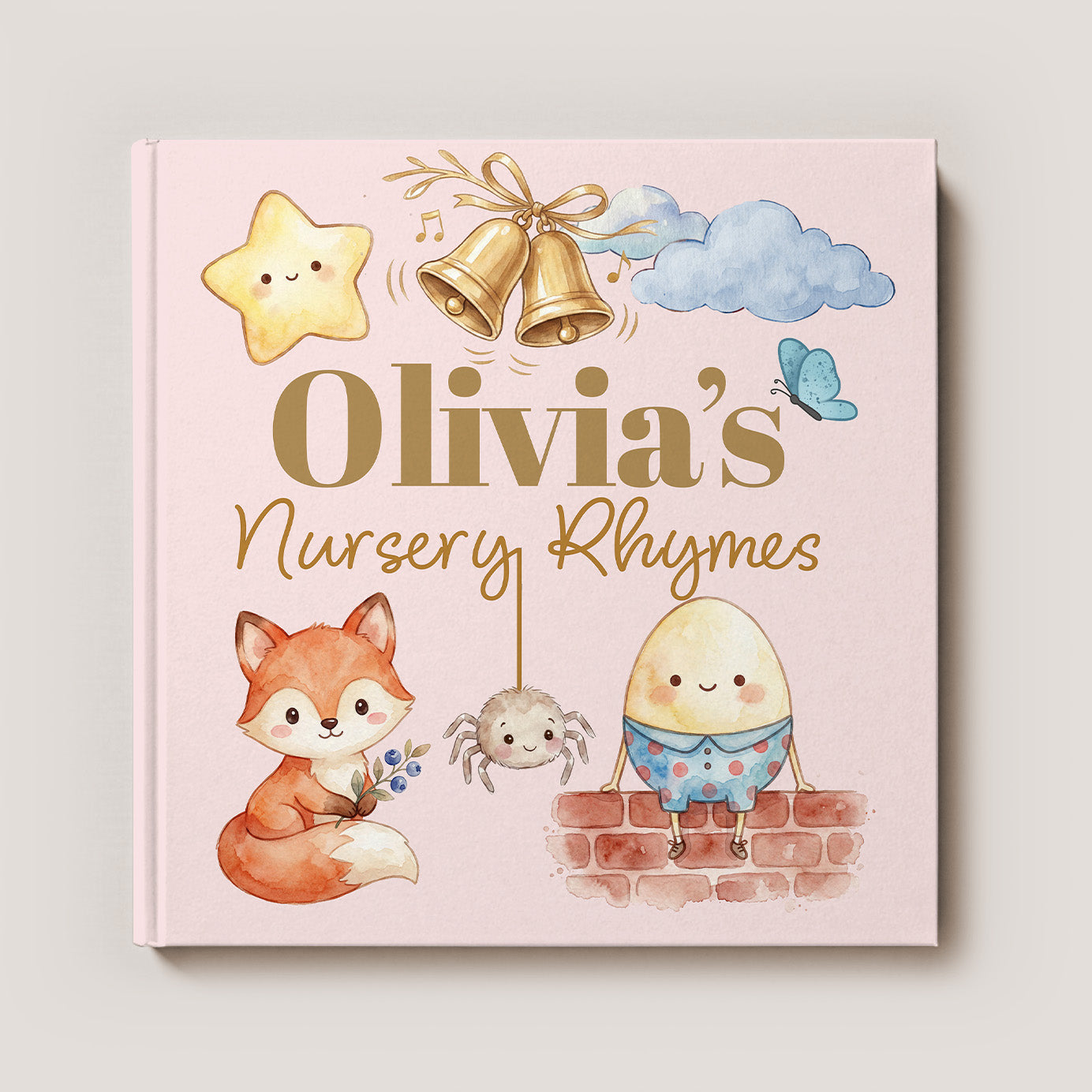 Personalized Nursery Rhymes Book | Custom Keepsake Baby Gift