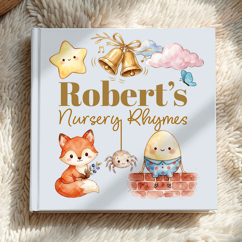 Personalized Nursery Rhymes Book | Custom Keepsake Baby Gift