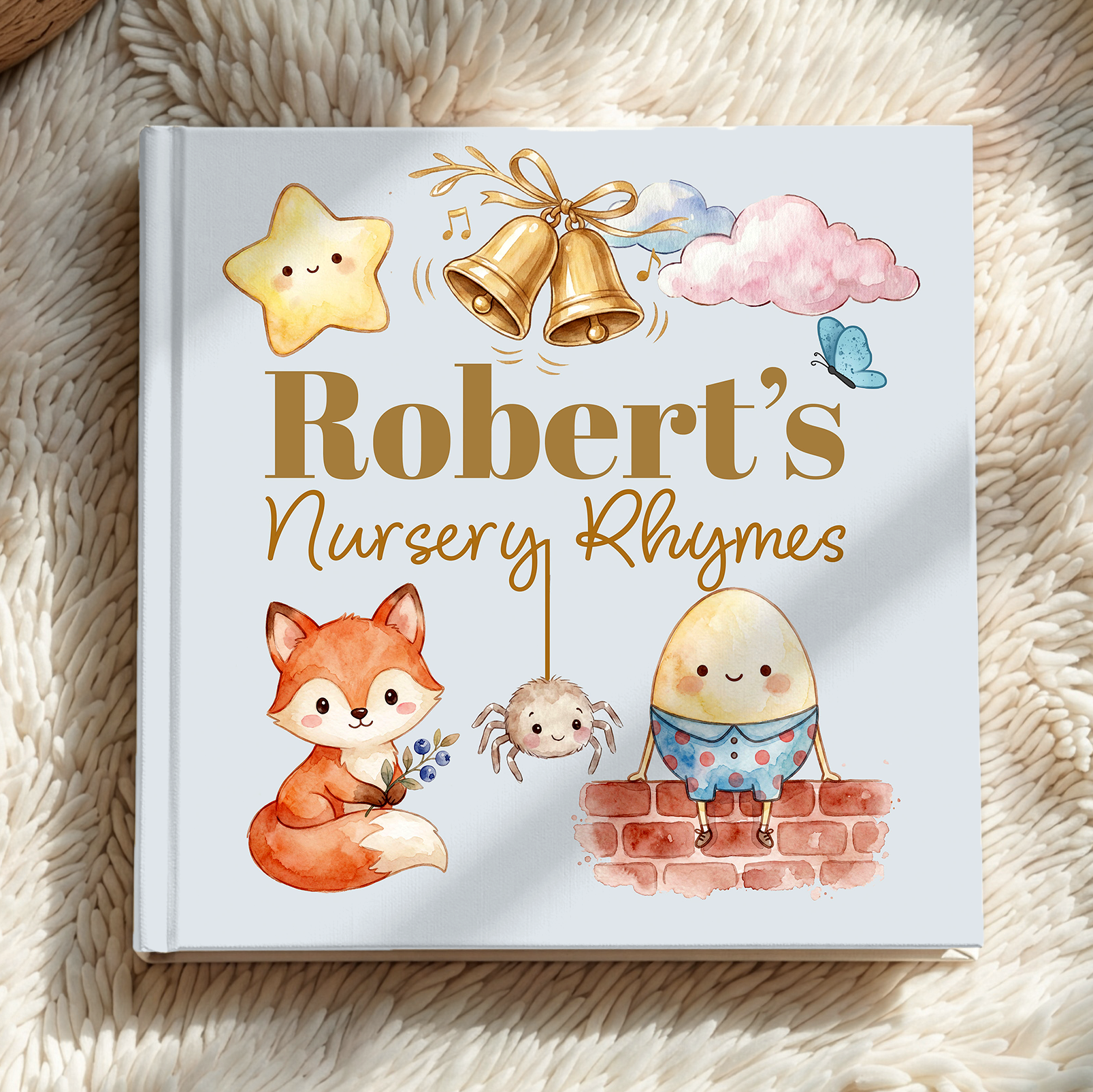 Personalized Nursery Rhymes Book | Custom Keepsake Baby Gift