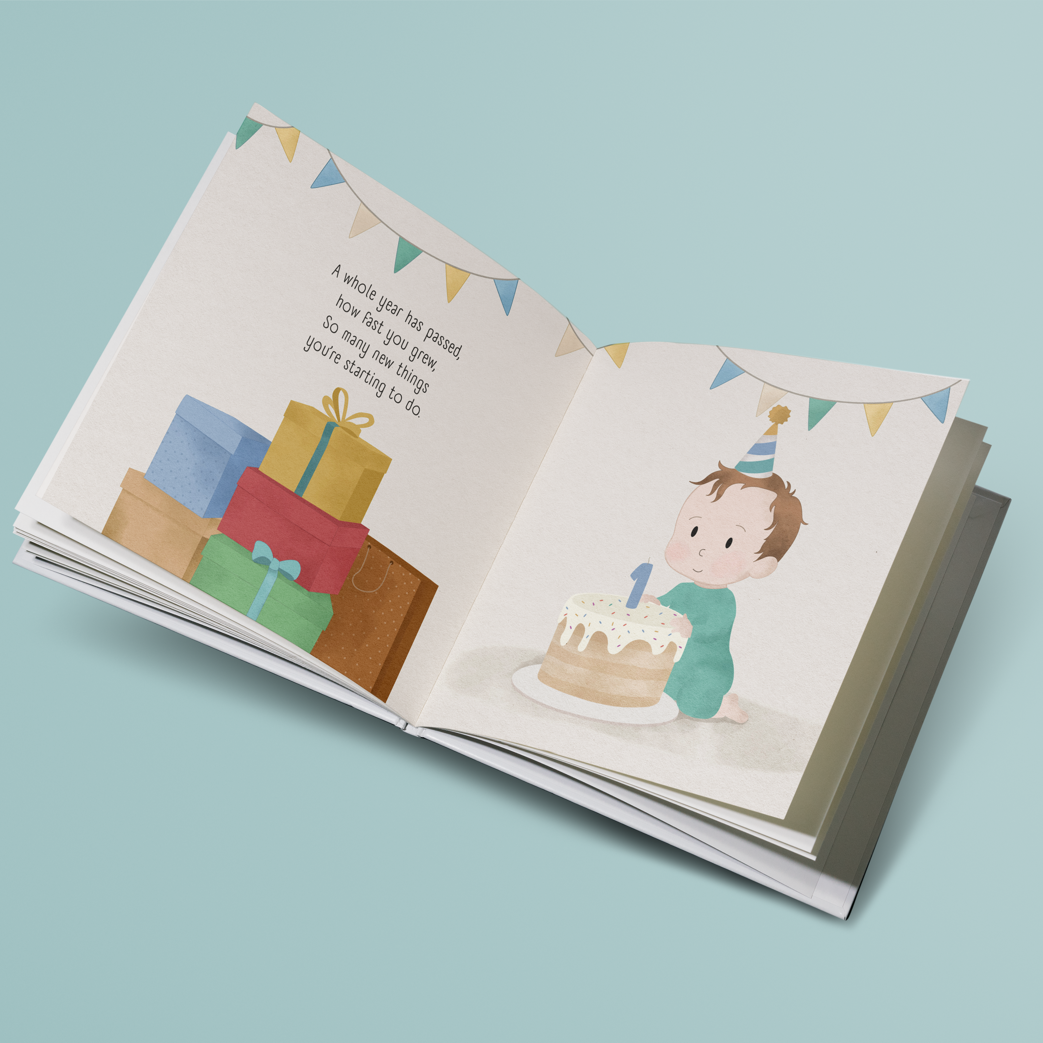 Personalized 1st Birthday Book