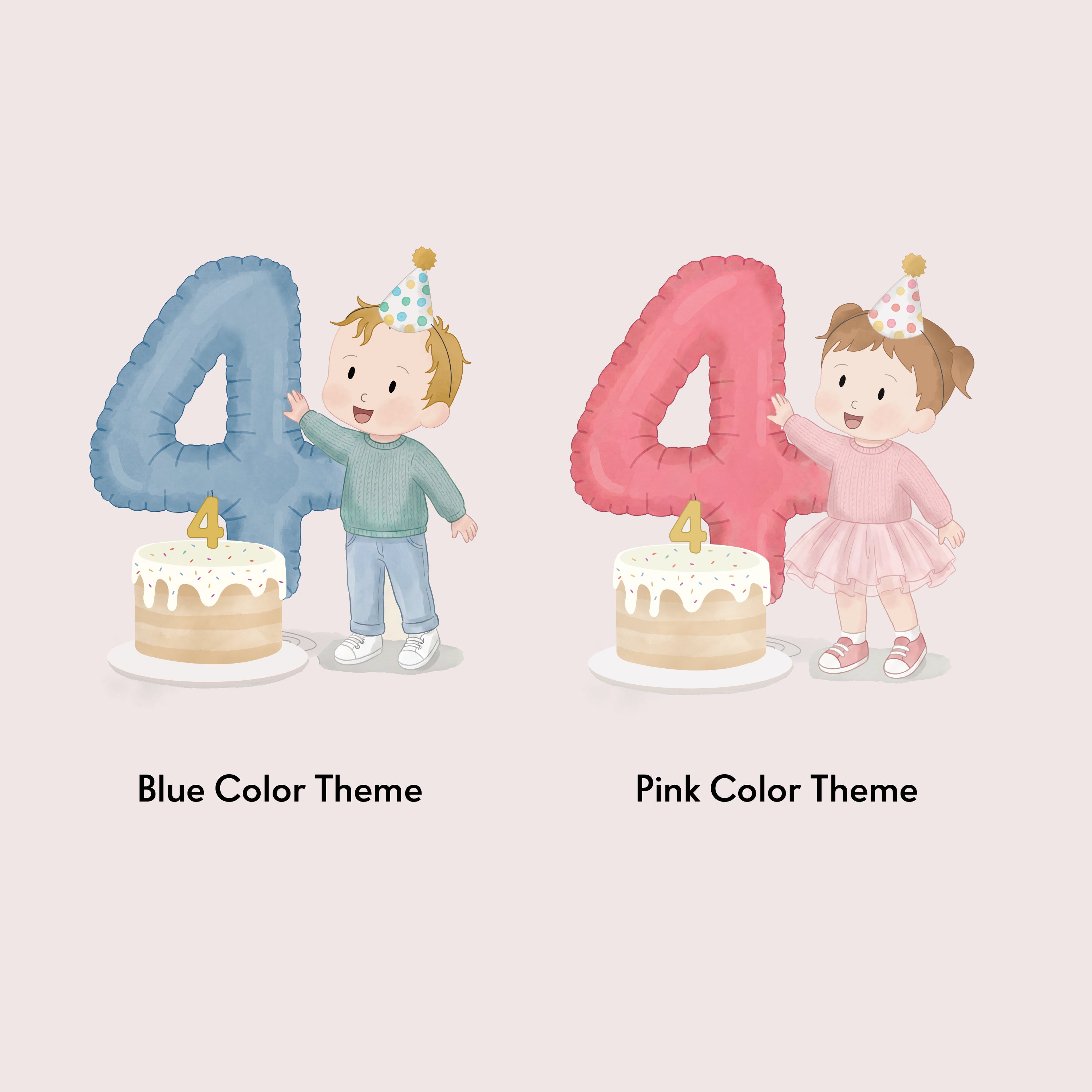 The Magic of Four: Personalized 4th Birthday Book