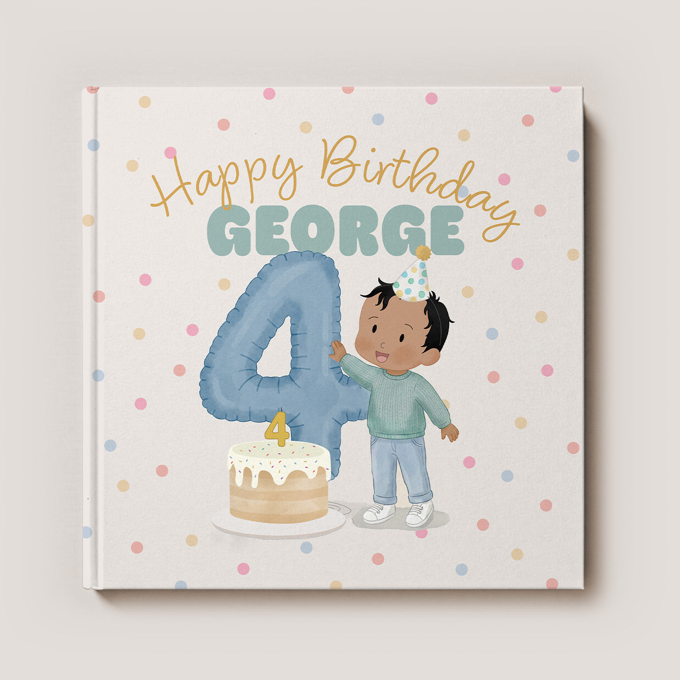 "Happy 4th Birthday!" Personalized Children's Book | Custom Storybook Gift for 4-Year-Olds