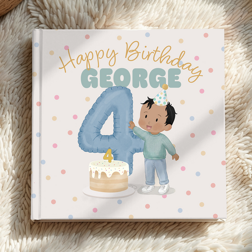 "Happy 4th Birthday!" Personalized Children's Book | Custom Storybook Gift for 4-Year-Olds