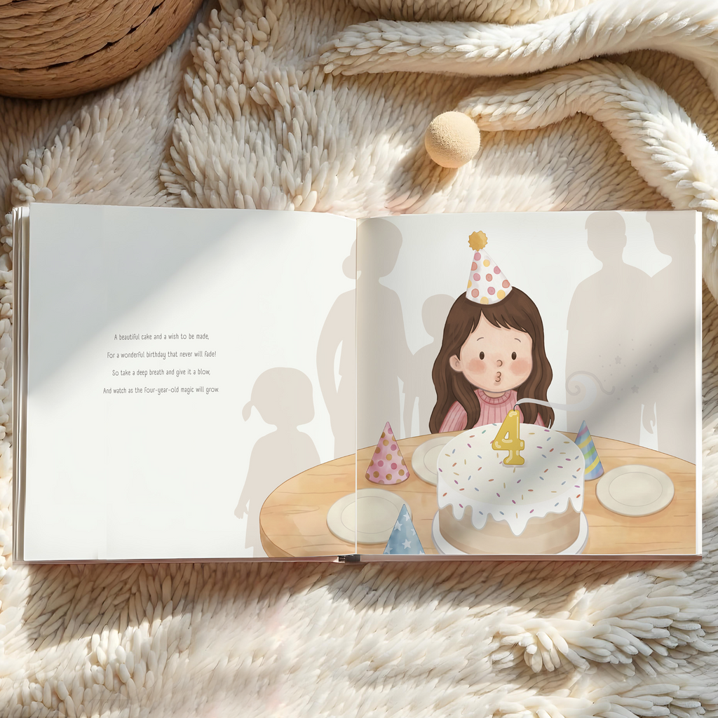 girl's 4th birthday book