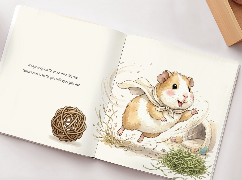 Personalized Guinea Pig Memorial Book