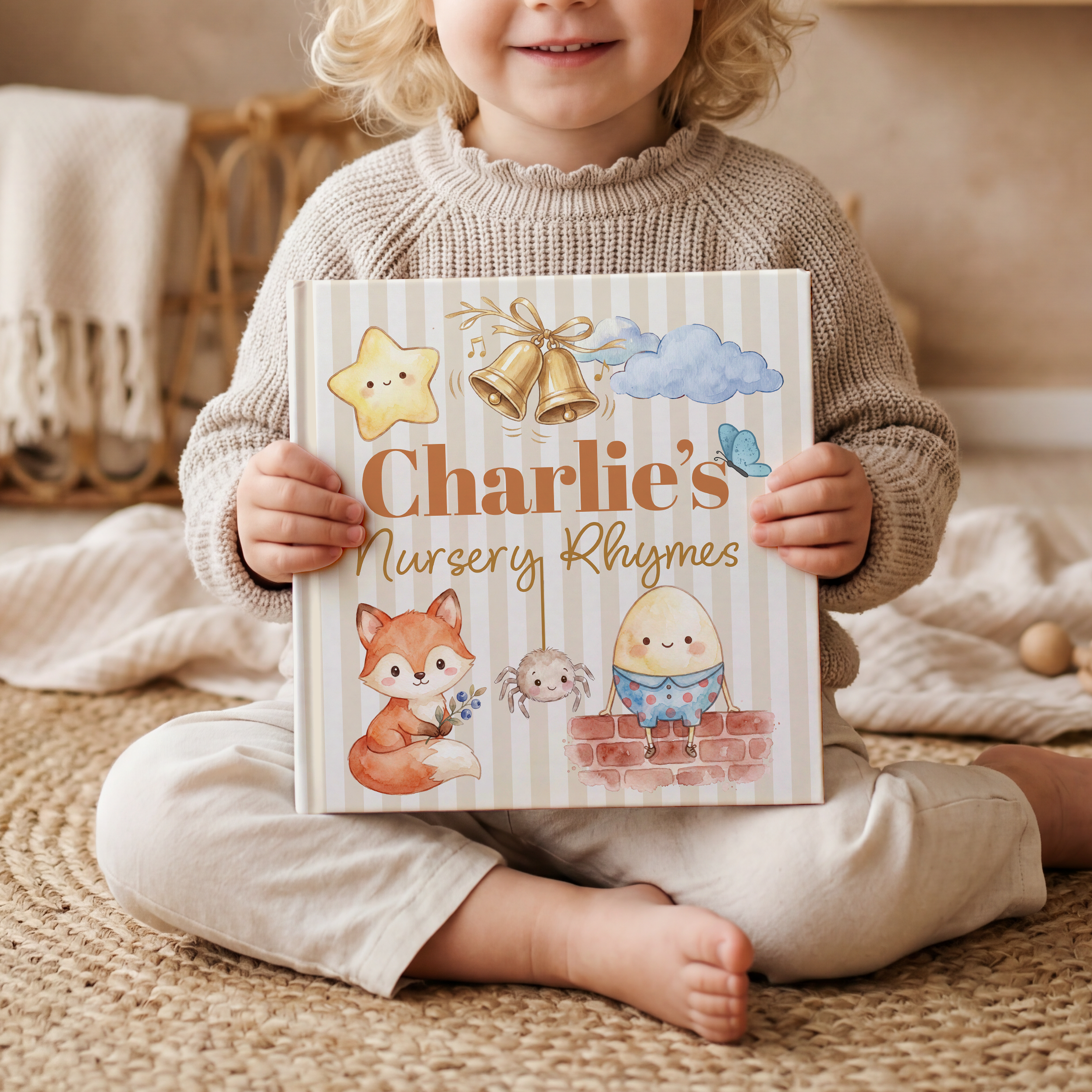 Personalized Nursery Rhymes Book | Custom Keepsake Baby Gift