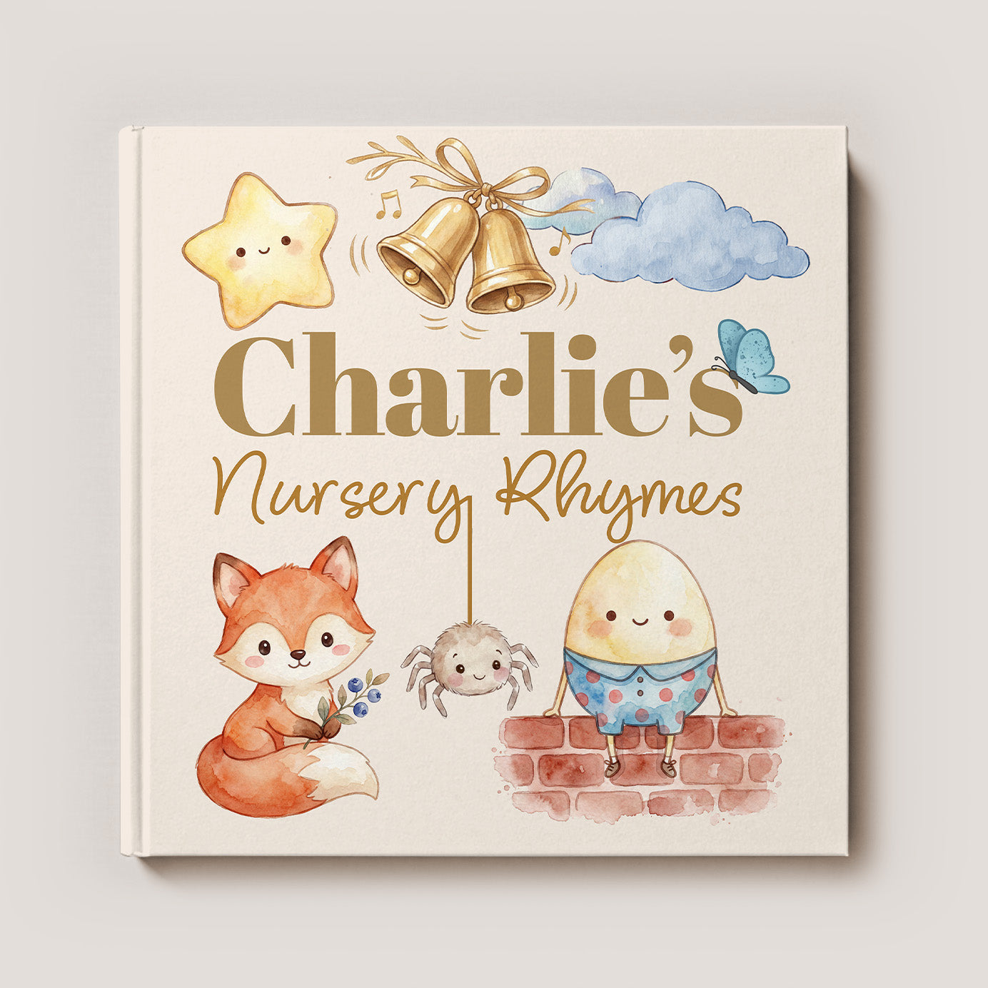 Personalized Nursery Rhymes Book | Custom Keepsake Baby Gift