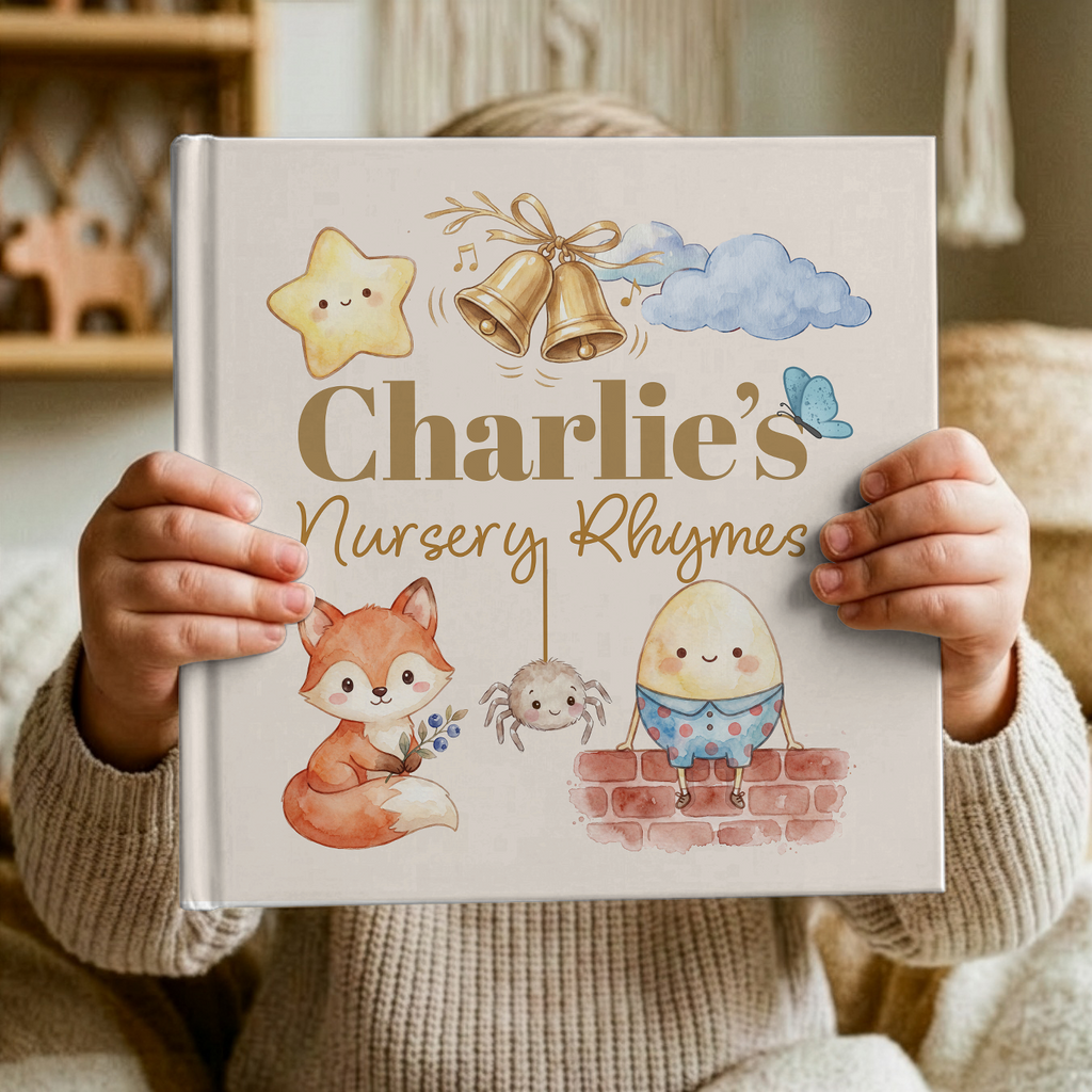 Personalized Nursery Rhymes Book | Custom Keepsake Baby Gift
