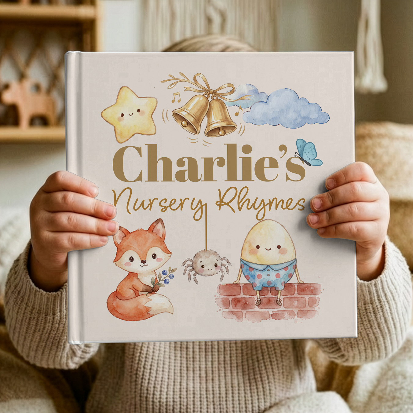 Personalized Nursery Rhymes Book | Custom Keepsake Baby Gift