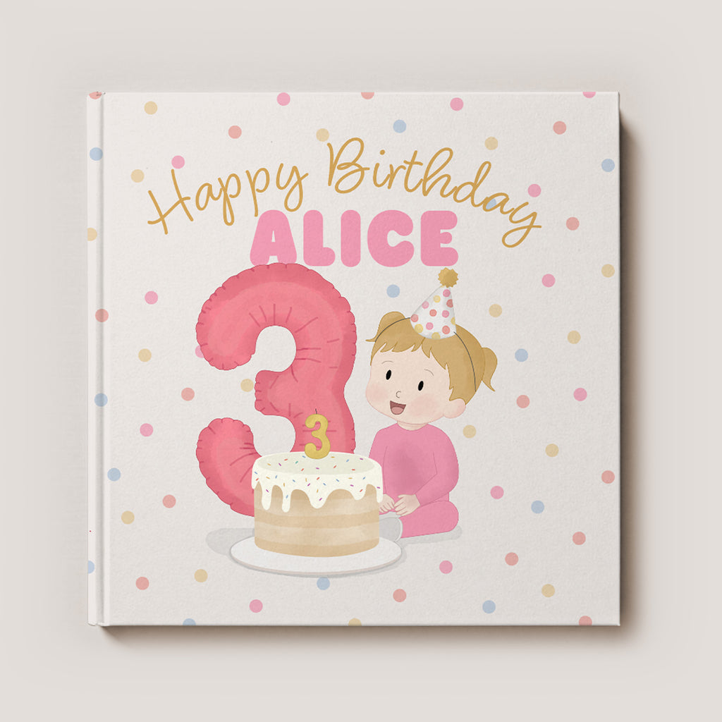 Personalized 3rd Birthday Book for Girls