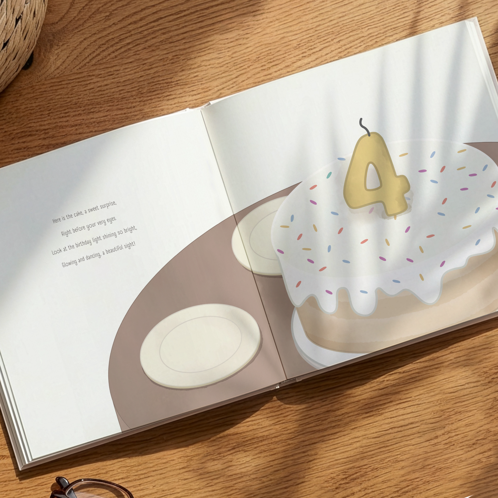 The Magic of Four: Personalized 4th Birthday Book