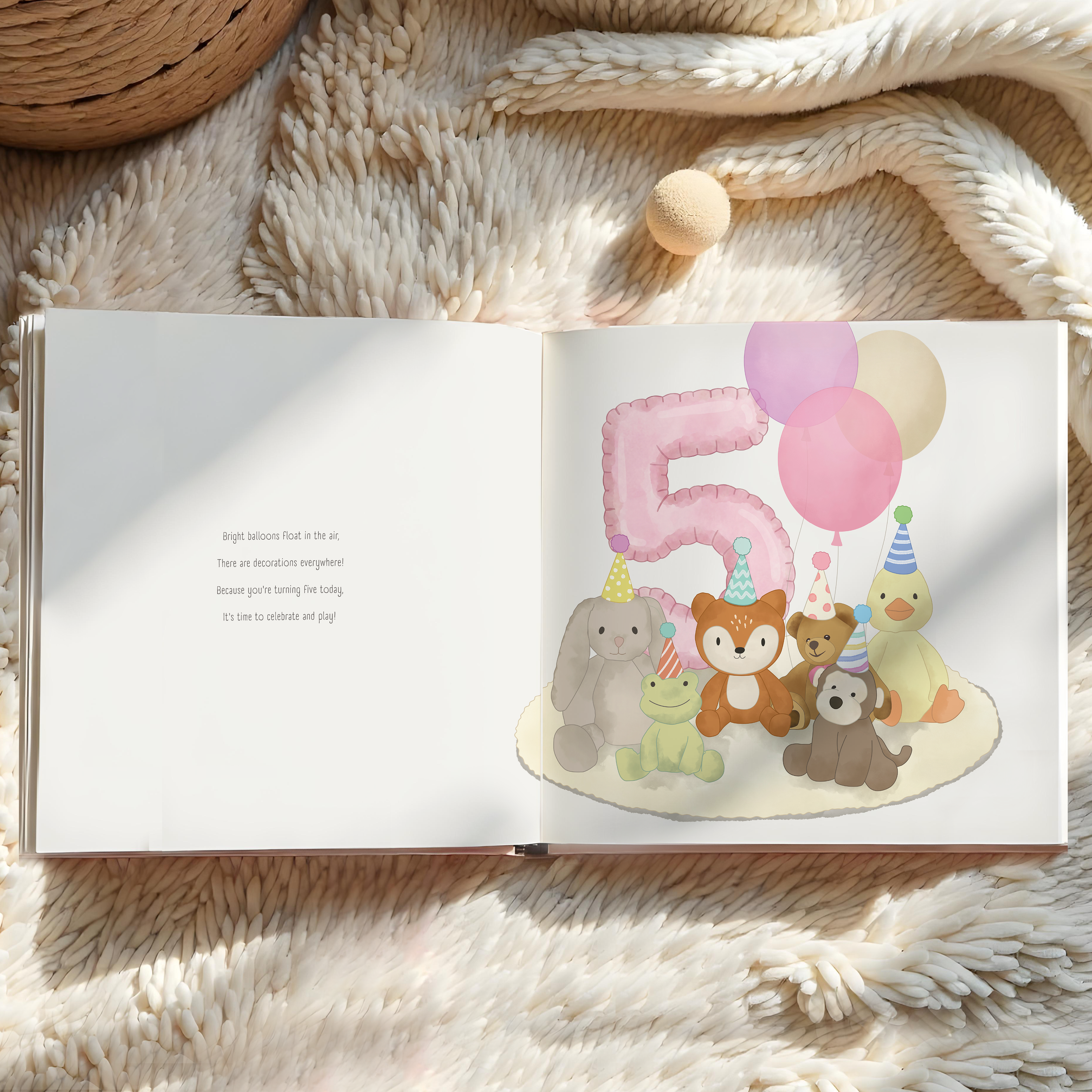 "Happy 5th Birthday!" Personalized Children's Book | Custom Storybook Gift for 5-Year-Olds