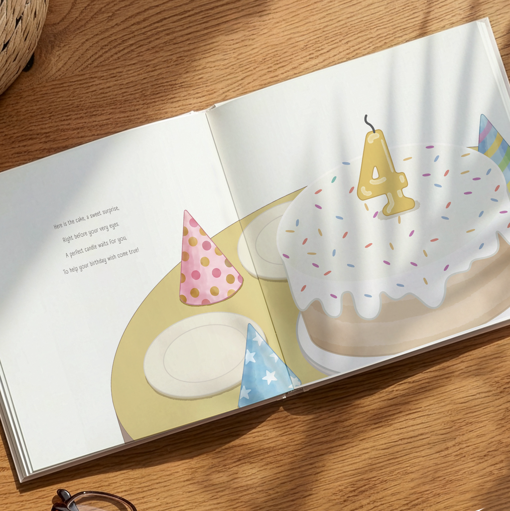 Personalized 4th Birthday Book for Girls