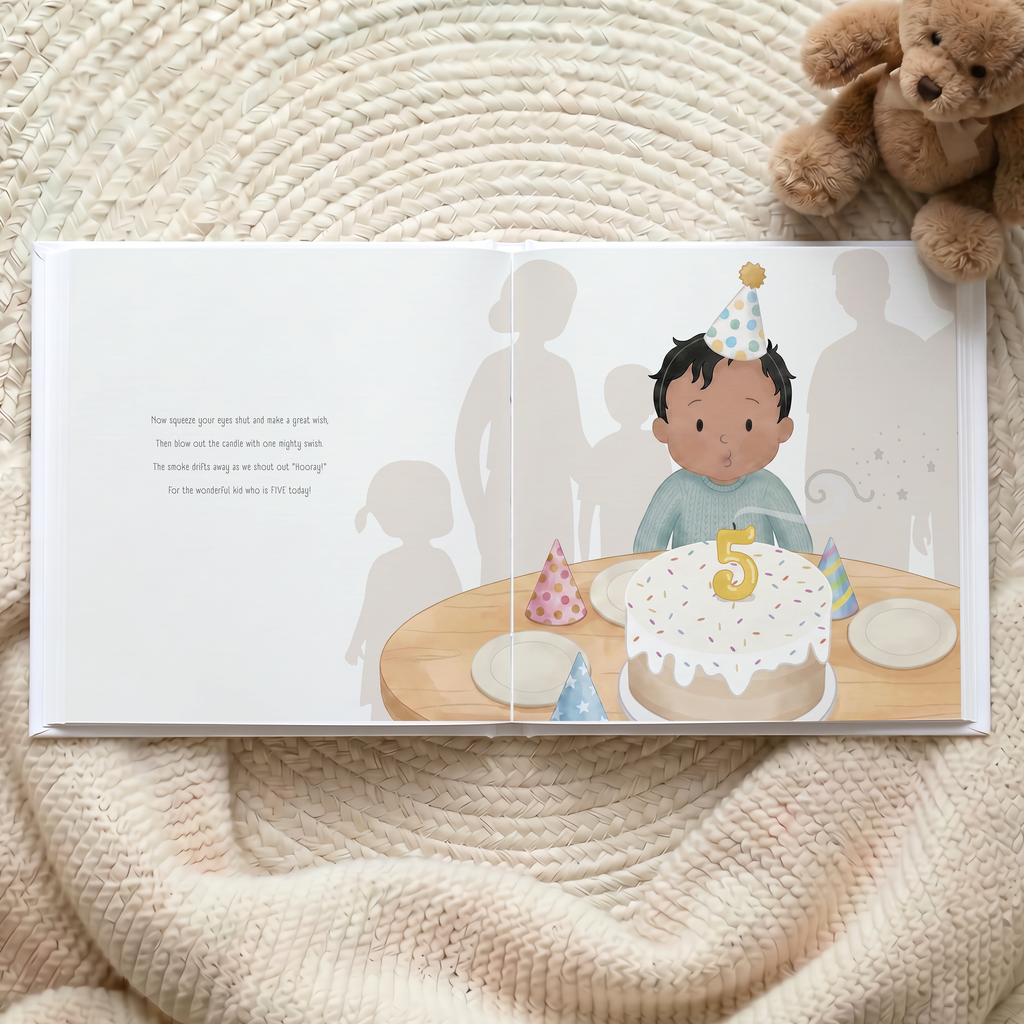 "Happy 5th Birthday!" Personalized Children's Book | Custom Storybook Gift for 5-Year-Olds
