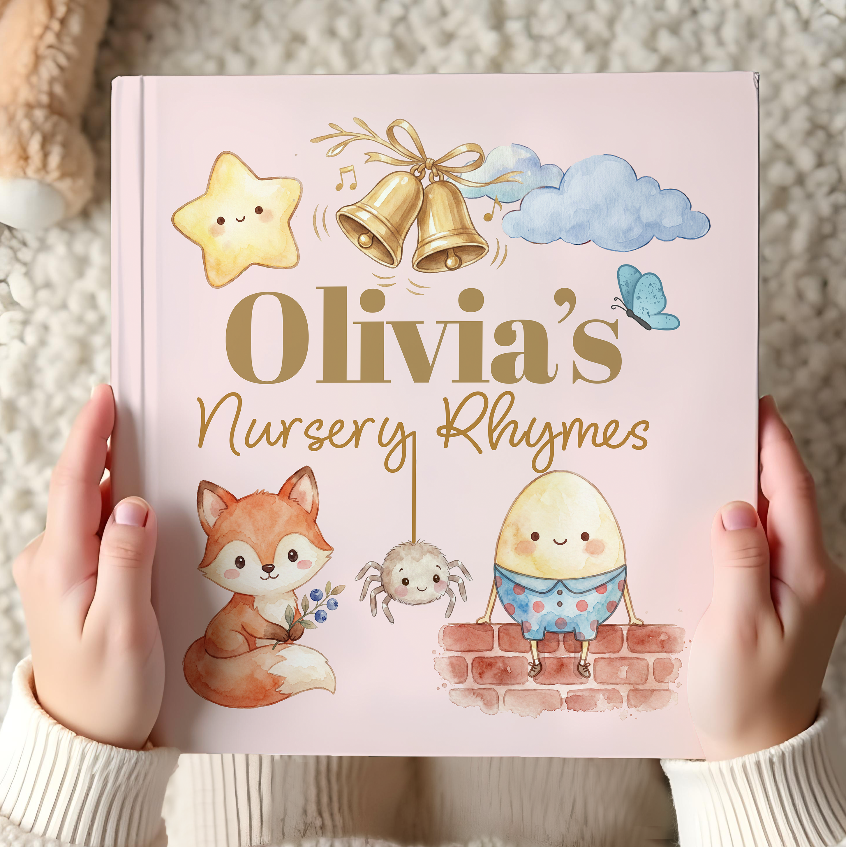 Personalized Nursery Rhymes Book | Custom Keepsake Baby Gift