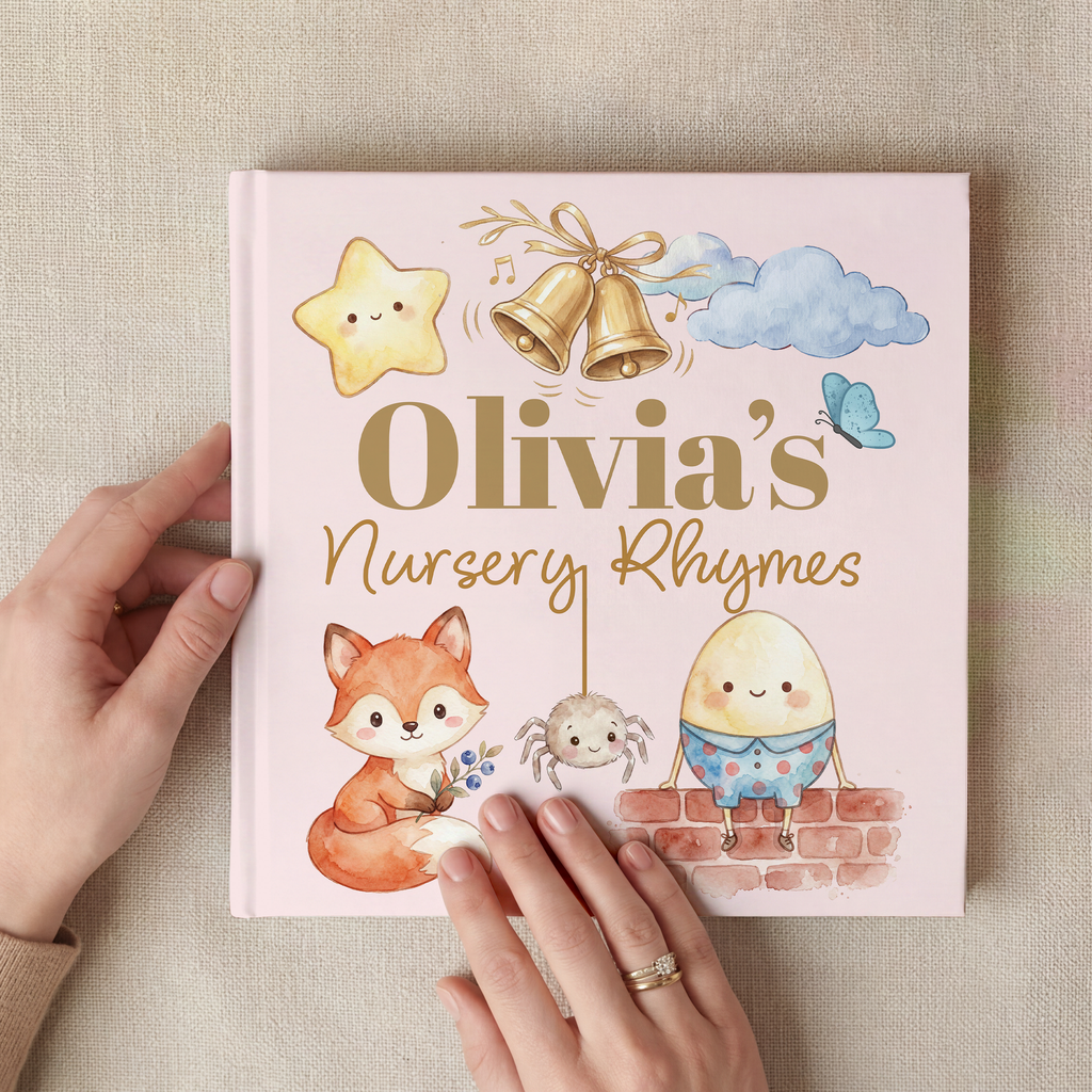 Personalized Nursery Rhymes Book | Custom Keepsake Baby Gift